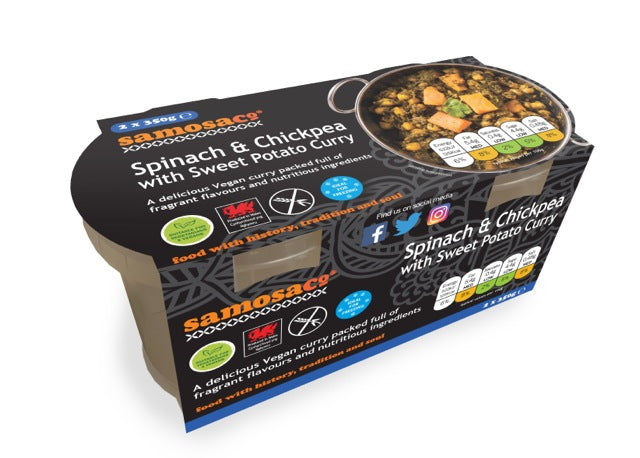Spinach & Chickpea with Sweet Potato Curry 2 x 350g